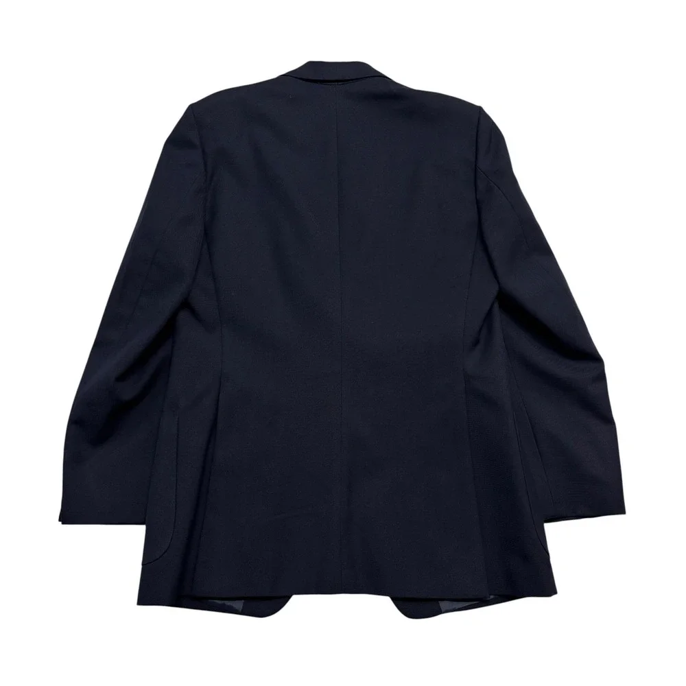 vtg Yves Saint Laurent 38R Navy Blue Blazer Jacket Sport Suit Coat Gold Buttons